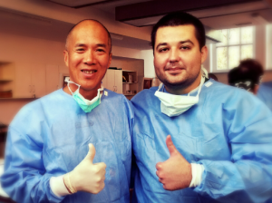 Dr. D.Teslenko with prof. Charles Teo (Sydney; Australia)