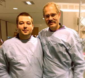 Dr. D.Teslenko with prof. Henry W.S.Schroeder (Greifswald; Germany)
