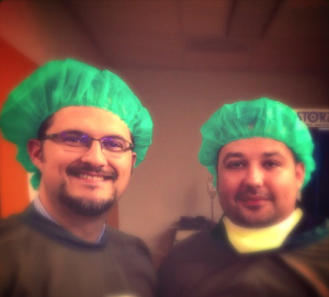 Dr. D.Teslenko with prof. D.Prevedello (Columbus; USA)