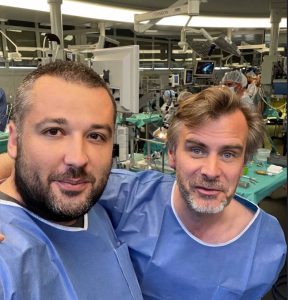 Dr. D.Teslenko with prof. S.Froelich (Paris, France)