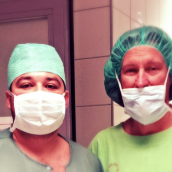 dr. D.Teslenko with prof. L.Bognar (Debrecen; Hungry)