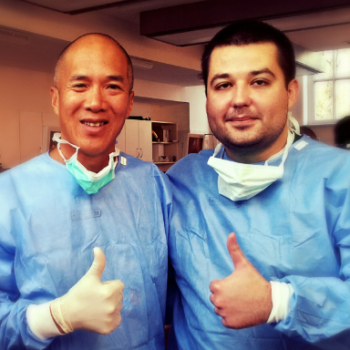dr. D.Teslenko with prof. Charles Teo (Sydney; Australia)