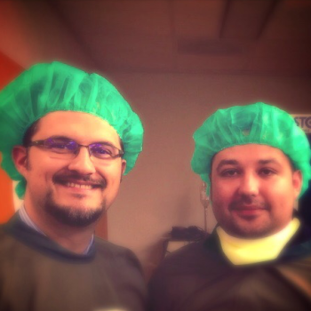 dr. D.Teslenko with prof. D.Prevedello (Columbus; USA)